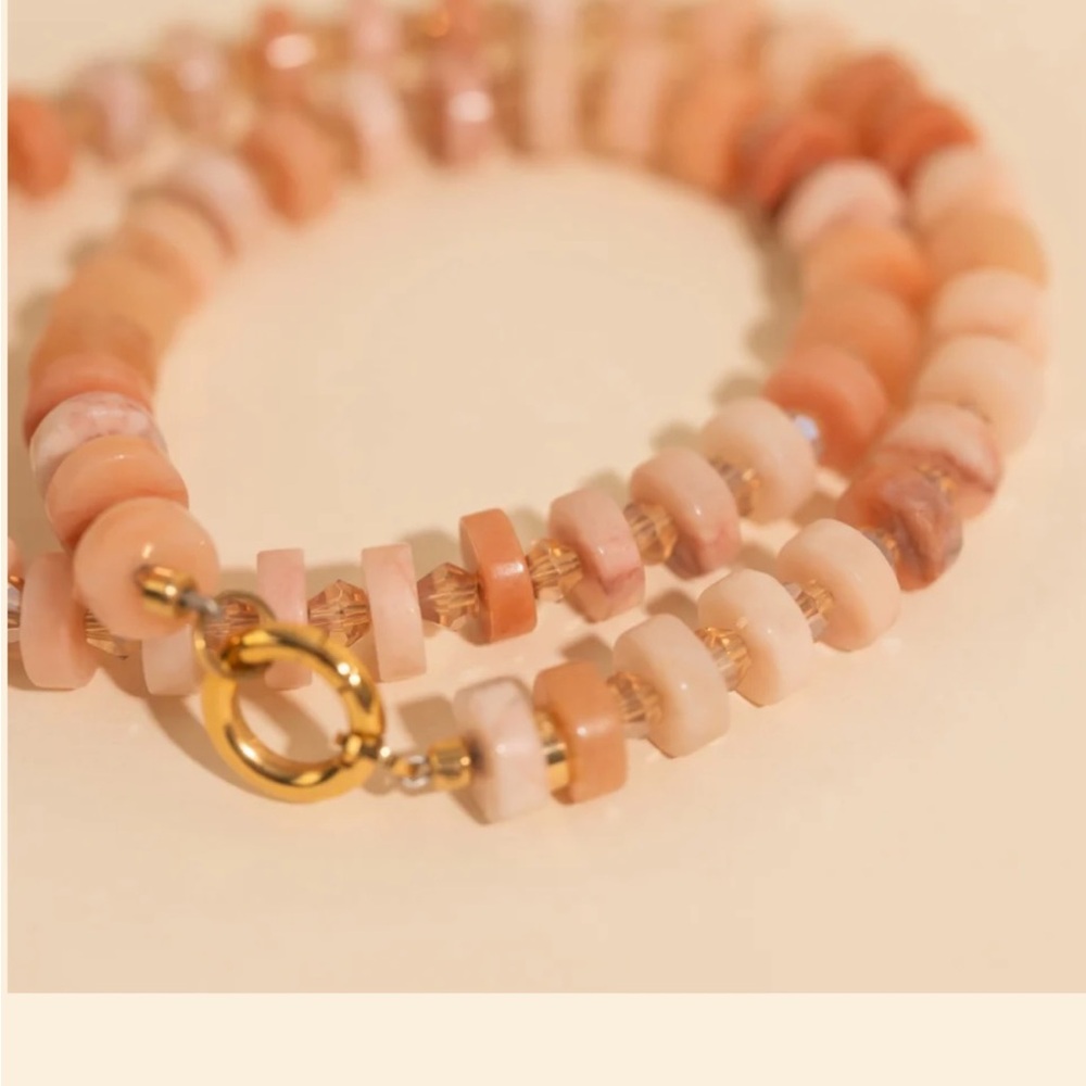 Pink Stone Candy Necklace- SOLD OUT Online!